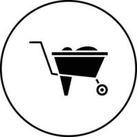 Wheelbarrow Vector Icon