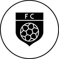 icono de vector de club de fútbol