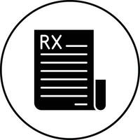 Prescription Vector Icon