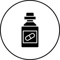 Tablets Bottle Vector Icon