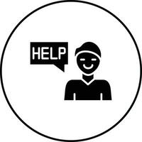 Ask For Help Vector Icon