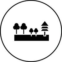 icono de vector de bosque