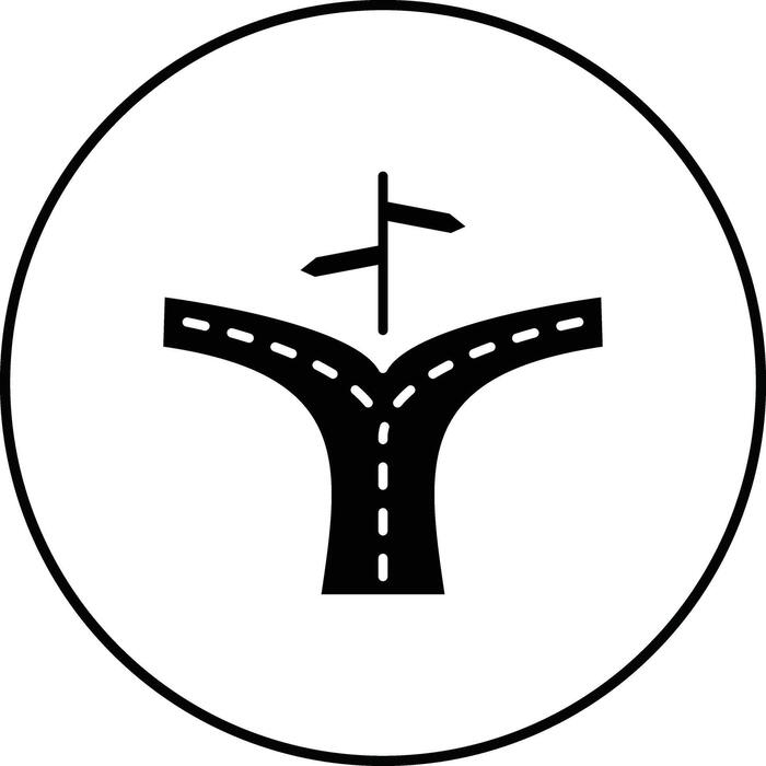 Fork In The Road Vector Art, Icons, and Graphics for Free Download