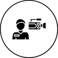 Camera Operator Vector Icon