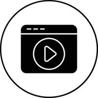 icono de vector de reproductor de video