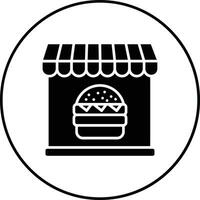 Burger Shop Vector Icon