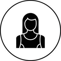 Woman Fitness Vector Icon