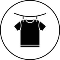 Drying Clothes Vector Icon