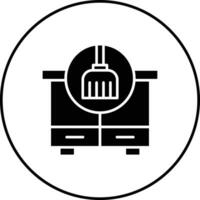 limpiar el polvo vector icono