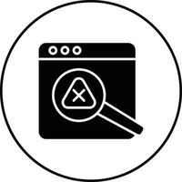 Not Found Error Vector Icon