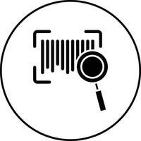 Barcode Search Vector Icon