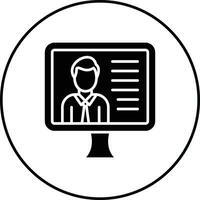 Online Lecture Vector Icon