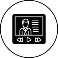 Video Lecture Vector Icon