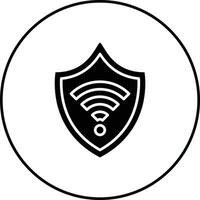 Wifi seguridad vector icono
