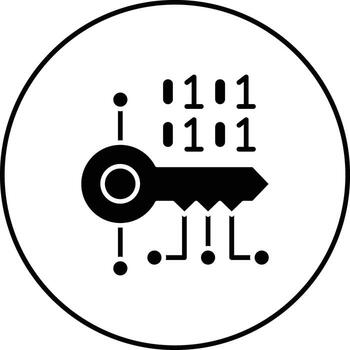 Key Encryption Vector Icon