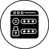 Website Password Vector Icon