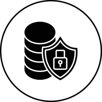 Database Security Vector Icon