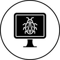 Computer Bug Vector Icon