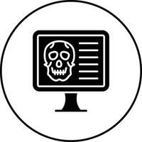 Computer Hacked Vector Icon