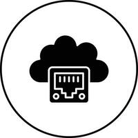 Cloud Ethernet Vector Icon