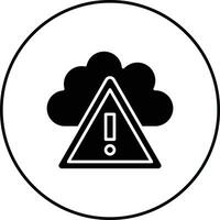 Cloud Alert Vector Icon