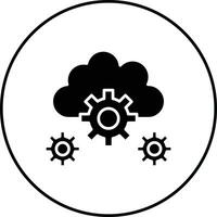 Cloud Setting Vector Icon