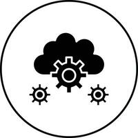 Cloud Setting Vector Icon