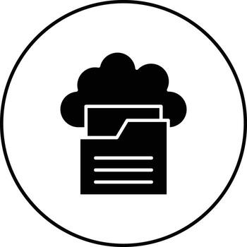 Cloud Folder Vector Icon