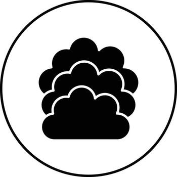 icono de vector de nube