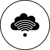 Cloud Wifi Vector Icon