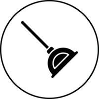 Toilet Plunger Vector Icon
