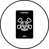 Mobile Hacked Vector Icon