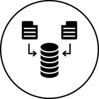 icono de vector de flujo de datos