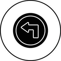 Turn Left Vector Icon