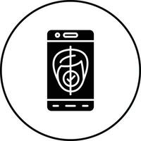 Mobile Face Scan Vector Icon