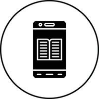 Mobile Ebook Vector Icon