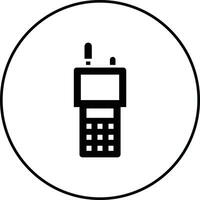 icono de vector de walkie-talkie