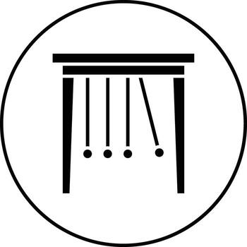 icono de vector de péndulo