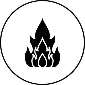 icono de vector de fuego