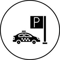 icono de vector de estacionamiento