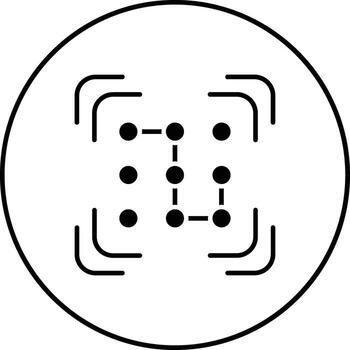 modelo reconocimiento vector icono
