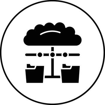 repartido datos vector icono