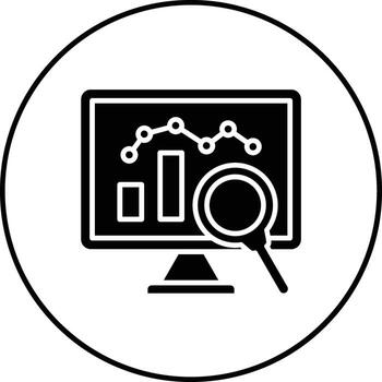icono de vector de analítica