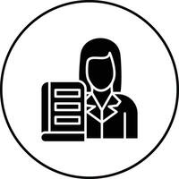 Female Professor Vector Icon