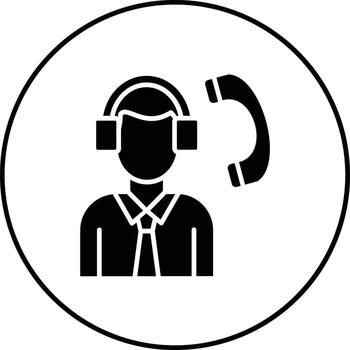 Support Agent Vector Icon
