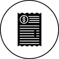 Receipt Vector Icon