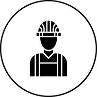 constructor masculino vector icono