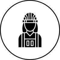 Builder Female Vector Icon