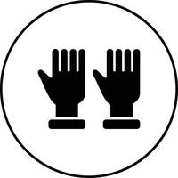 protector guantes vector icono