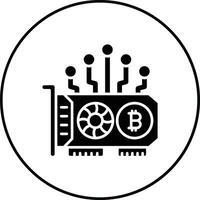 GPU Mining Vector Icon